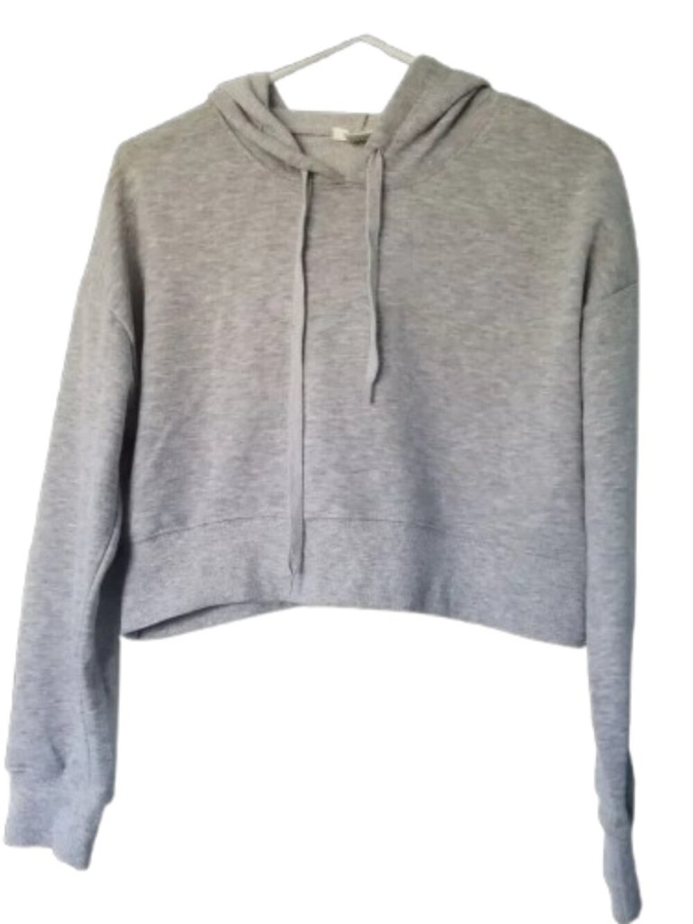 💚3/$15 Bozzolo Cropped Hoodie Sweatshirt Gray Women's Medium